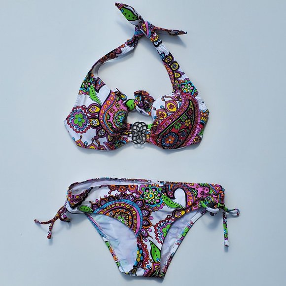 SILVER by Gottex Colorful Paisley Print Bikini - Picture 7 of 8